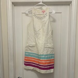 Lilly Pulitzer White Embellished Dress